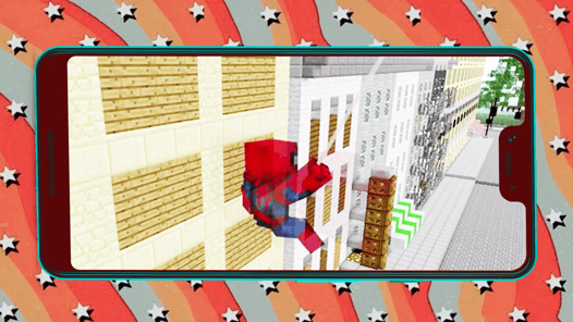 Spider-Man Game Minecraft Mod APK screenshot 1