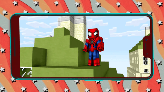 Spider-Man Game Minecraft Mod APK screenshot 1