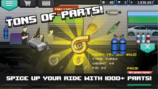 Pixel Car Racer APK screenshot 1