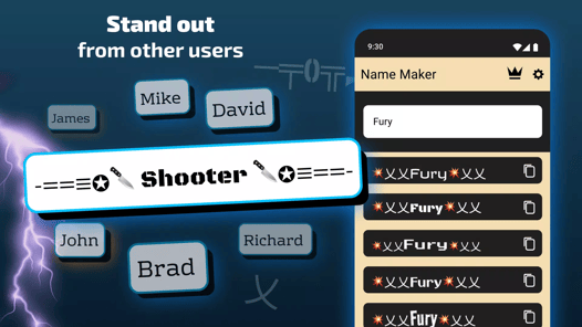 Nickname Maker: Gamer names APK screenshot 1