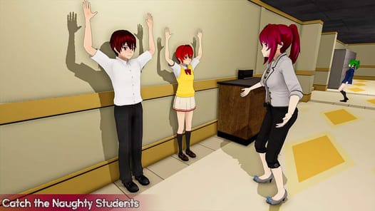 Anime Girl School Teacher 3D APK screenshot 1