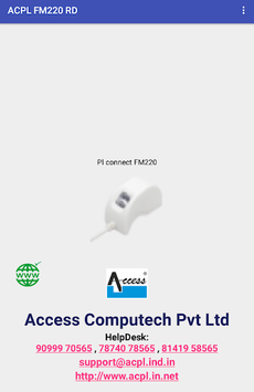 ACPL FM220 Registered Device APK screenshot 1