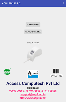 ACPL FM220 Registered Device APK screenshot 1