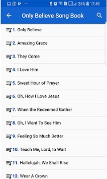 Only Believe Song Book APK screenshot 1