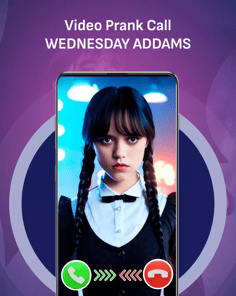 Wednesday Addams Prank Call APK screenshot 1