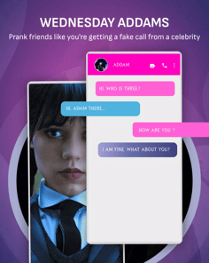 Wednesday Addams Prank Call APK screenshot 1