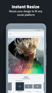 Adobe Spark Post: Graphic design made easy APK screenshot 1