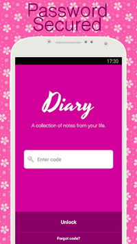 Diary with lock APK screenshot 1