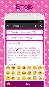 Diary with lock APK screenshot 1