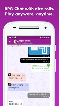 mRPG - Chat with dice rolling APK screenshot 1