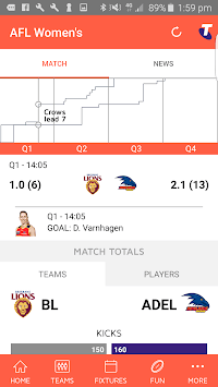 AFLW Official App APK screenshot 1