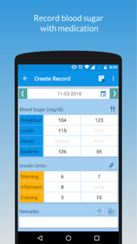 My Sugar Diary : Diabetes App APK screenshot 1