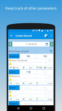 My Sugar Diary : Diabetes App APK screenshot 1