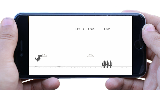 Dino chrome T-rex Runner APK screenshot 1