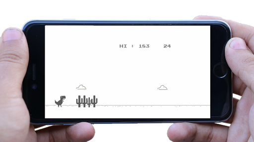 Dino chrome T-rex Runner APK screenshot 1