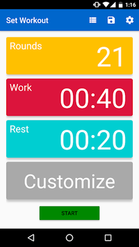 Interval Timer - HIIT APK screenshot 1