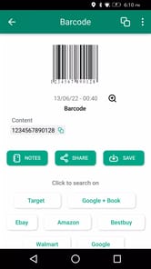 Barcode & QR code scanner APK screenshot 1
