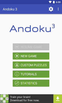 Andoku Sudoku 3 APK screenshot 1 Andoku Sudoku 3 APK screenshot 1