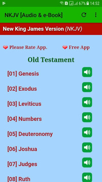 NKJV Audio Bible Free App. APK screenshot 1