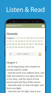 King James Version Bible (KJV) Free + Audio APK screenshot 1