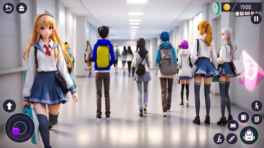 High School Love Anime Games APK screenshot 1