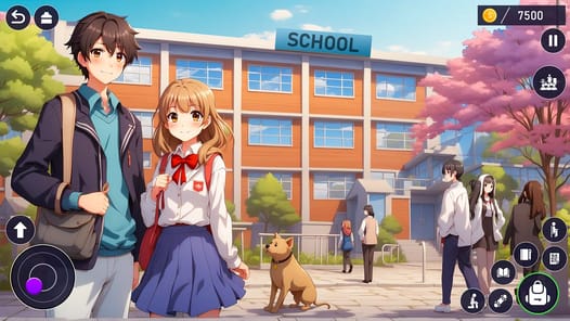 High School Love Anime Games APK screenshot 1