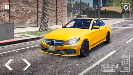 Real Car Parking Mers C63s APK screenshot 1