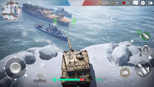 Tank Warfare: PvP Tanks Blitz APK screenshot 1