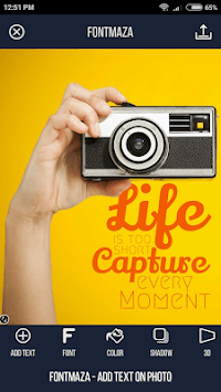 Text on Photo - FontMaza APK screenshot 1