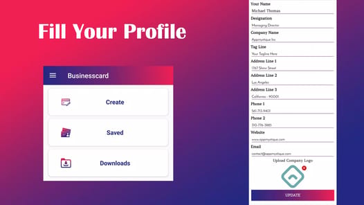 Business Card Maker APK screenshot 1