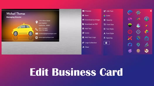 Business Card Maker APK screenshot 1