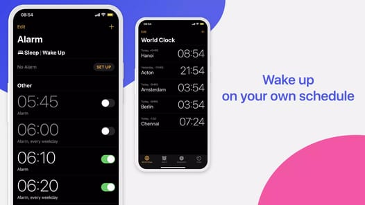 Clock Phone 16, Alarm & Timer APK screenshot 1