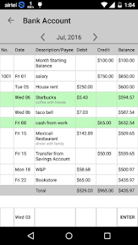 Free Checkbook Ledger APK screenshot 1