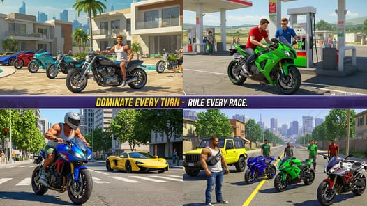 Open World Bike Drive Game 3D APK screenshot 1