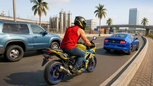 Open World Bike Drive Game 3D APK screenshot 1