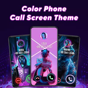 Color Phone Call Screen Theme APK screenshot 1