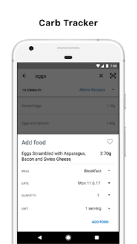 Atkins® Carb Counter & Meal Tracker APK screenshot 1 Atkins® Carb Counter & Meal Tracker APK screenshot 1