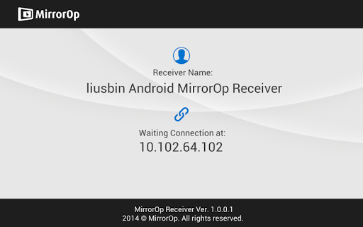 MirrorOp Receiver APK screenshot 1