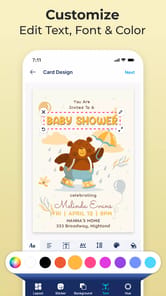 Invitation Maker & Card Design APK screenshot 1