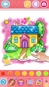 Glitter House coloring for kid APK screenshot 1 Glitter House coloring for kid APK screenshot 1
