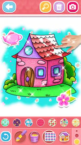 Glitter House coloring for kid APK screenshot 1 Glitter House coloring for kid APK screenshot 1
