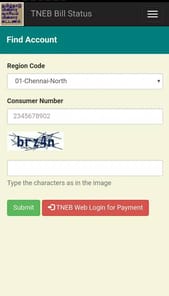 TN Electricity Bill status APK screenshot 1 TN Electricity Bill status APK screenshot 1
