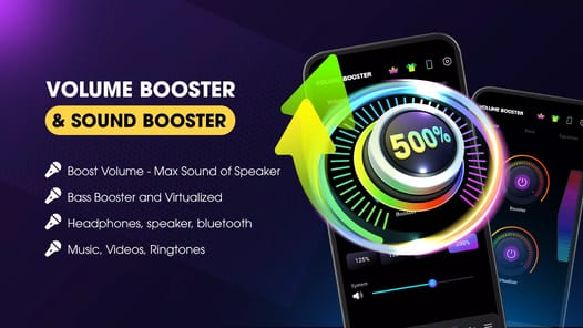 Volume Booster & Sound Booster APK screenshot 1