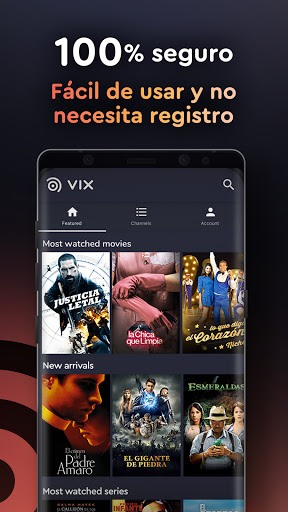 VIX - CINE. TV. GRATIS. APK screenshot 1