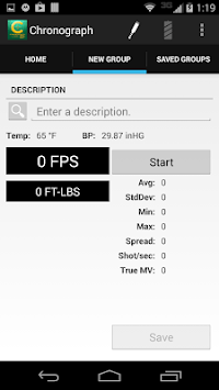 Caldwell Ballistic Chronograph APK screenshot 1