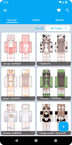 Aesthetic Skins for Minecraft APK screenshot 1
