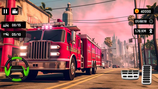 City Fire Truck Driving Games APK screenshot 1