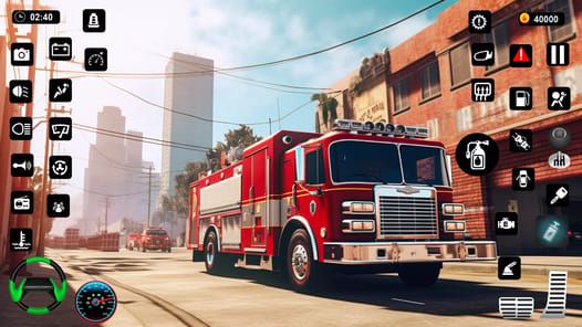 City Fire Truck Driving Games APK screenshot 1