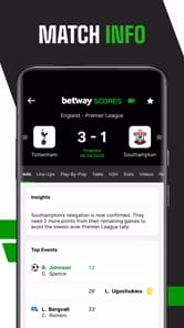Betway Scores APK screenshot 1