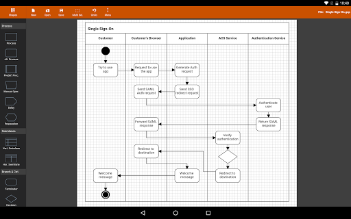 Flowdia Diagrams Lite APK screenshot 1